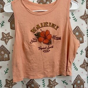 Forever 21 Peach Waikiki Tank Top
